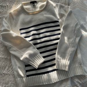 J. Crew knitted stripe sweater size medium